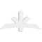 Ekena Millwork Davenport Architectural Grade PVC Gable Bracket, 60"W x 27 1/2"H x 4"D x 6"F, 11/12 Pitch GBP060X28X0406DAV00 - alternate 3